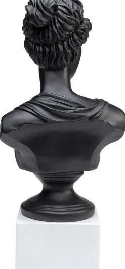 Figurki Dekoracyjne*KARE Design Figurka Dekoracyjna Ancient Beauty 23x50 Cm Czarna - Podstawa Biała