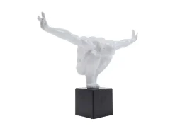 Figurki Dekoracyjne*KARE Design Figurka Dekoracyjna Athlet 43x29 Cm Biała