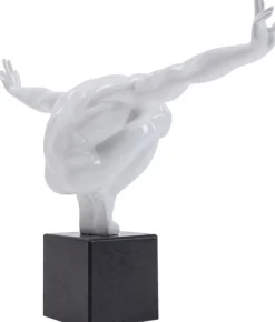 Figurki Dekoracyjne*KARE Design Figurka Dekoracyjna Athlet 43x29 Cm Biała