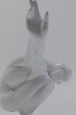 Figurki Dekoracyjne*KARE Design Figurka Dekoracyjna Athlet 43x29 Cm Biała