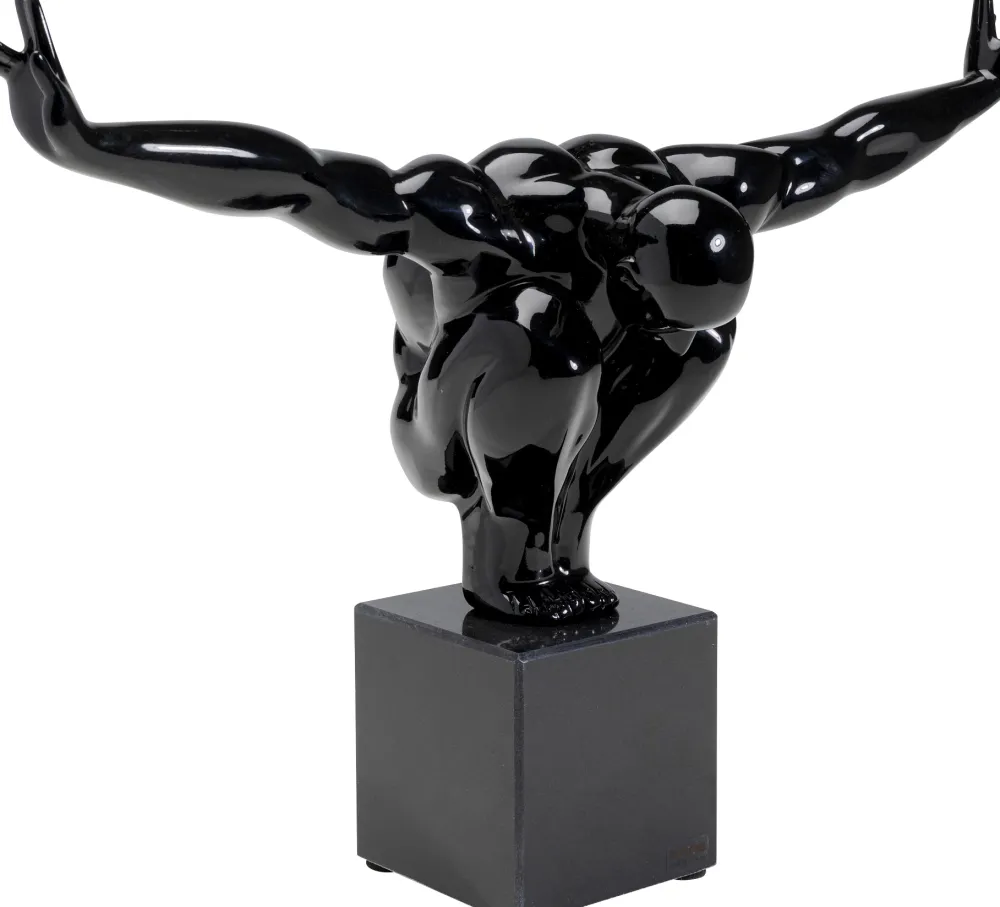 Figurki Dekoracyjne*KARE Design Figurka Dekoracyjna Athlet 75x42 Cm Czarna