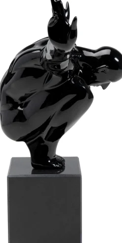 Figurki Dekoracyjne*KARE Design Figurka Dekoracyjna Athlet 75x42 Cm Czarna