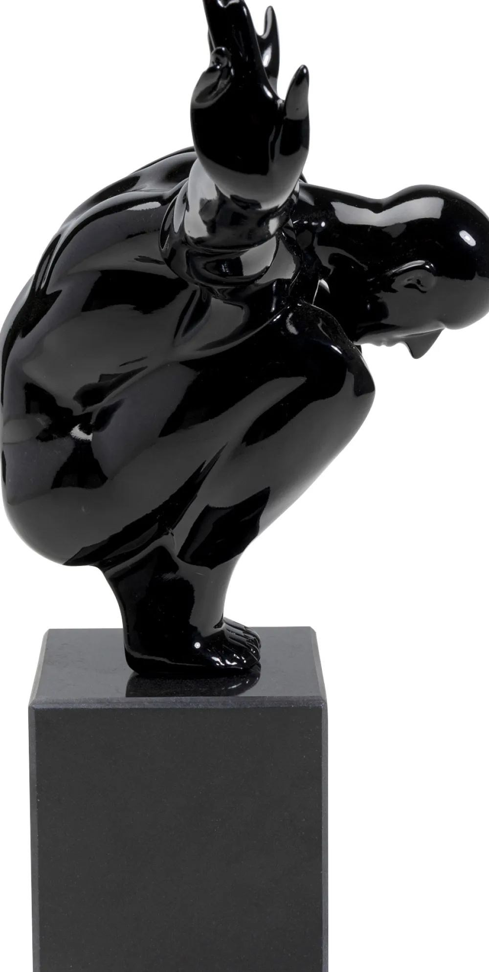 Figurki Dekoracyjne*KARE Design Figurka Dekoracyjna Athlet 75x42 Cm Czarna