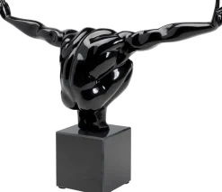 Figurki Dekoracyjne*KARE Design Figurka Dekoracyjna Athlet 75x42 Cm Czarna
