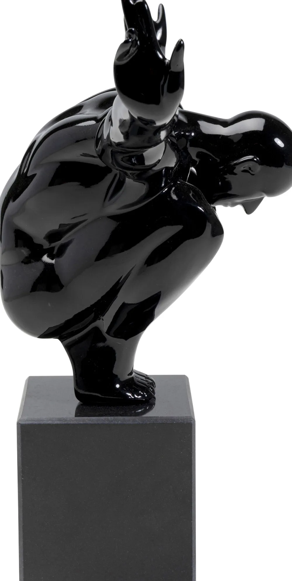 Figurki Dekoracyjne*KARE Design Figurka Dekoracyjna Athlet 43x29 Cm Czarna