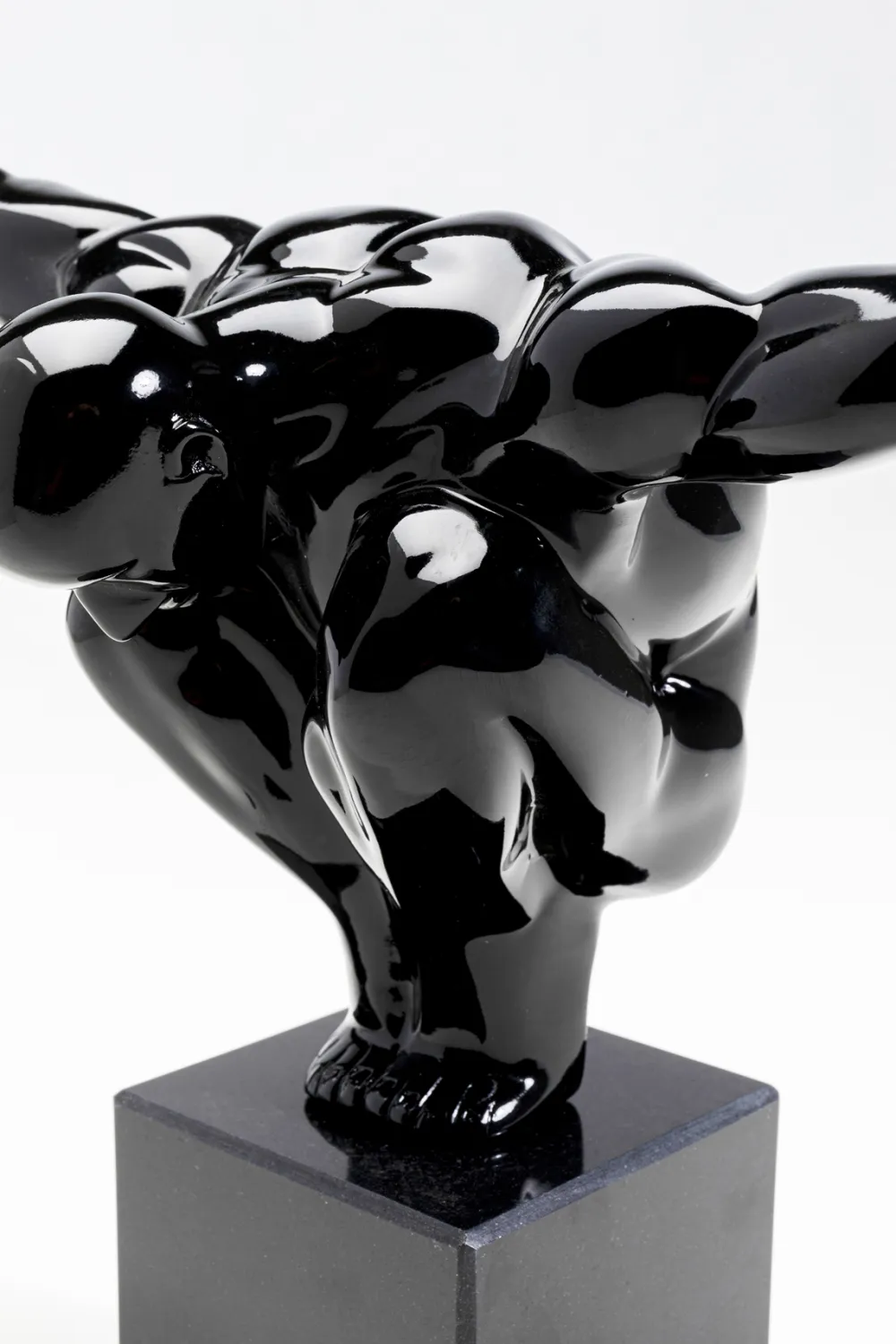 Figurki Dekoracyjne*KARE Design Figurka Dekoracyjna Athlet 43x29 Cm Czarna