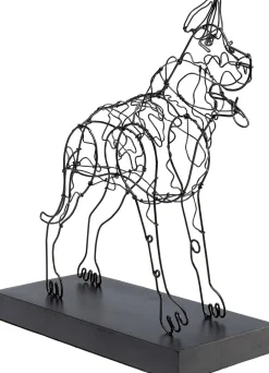 Figurki Dekoracyjne*KARE Design Figurka Dekoracyjna Attack Dog 31x36 Cm Czarna