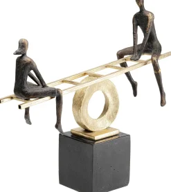 Figurki Dekoracyjne*KARE Design Figurka Dekoracyjna Balance 45x41 Cm Czarno-złota