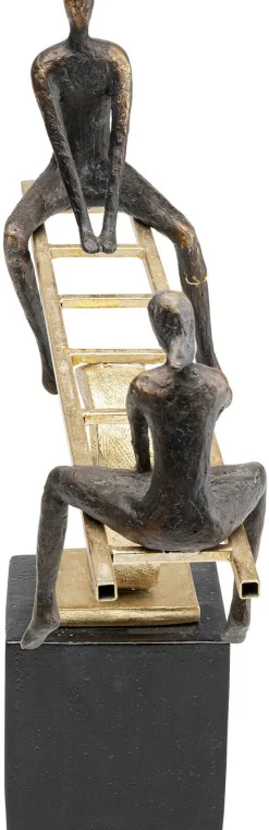 Figurki Dekoracyjne*KARE Design Figurka Dekoracyjna Balance 45x41 Cm Czarno-złota