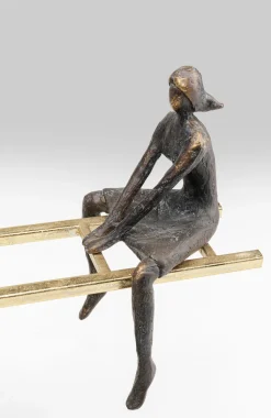 Figurki Dekoracyjne*KARE Design Figurka Dekoracyjna Balance 45x41 Cm Czarno-złota