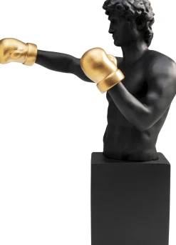 Figurki Dekoracyjne*KARE Design Figurka Dekoracyjna Balboa 25x40 Cm Czarno-złota