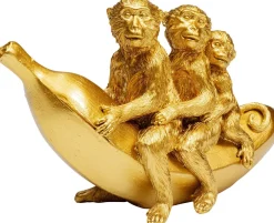 Figurki Dekoracyjne*KARE Design Figurka Dekoracyjna Banana Ride 20x12 Cm Złota