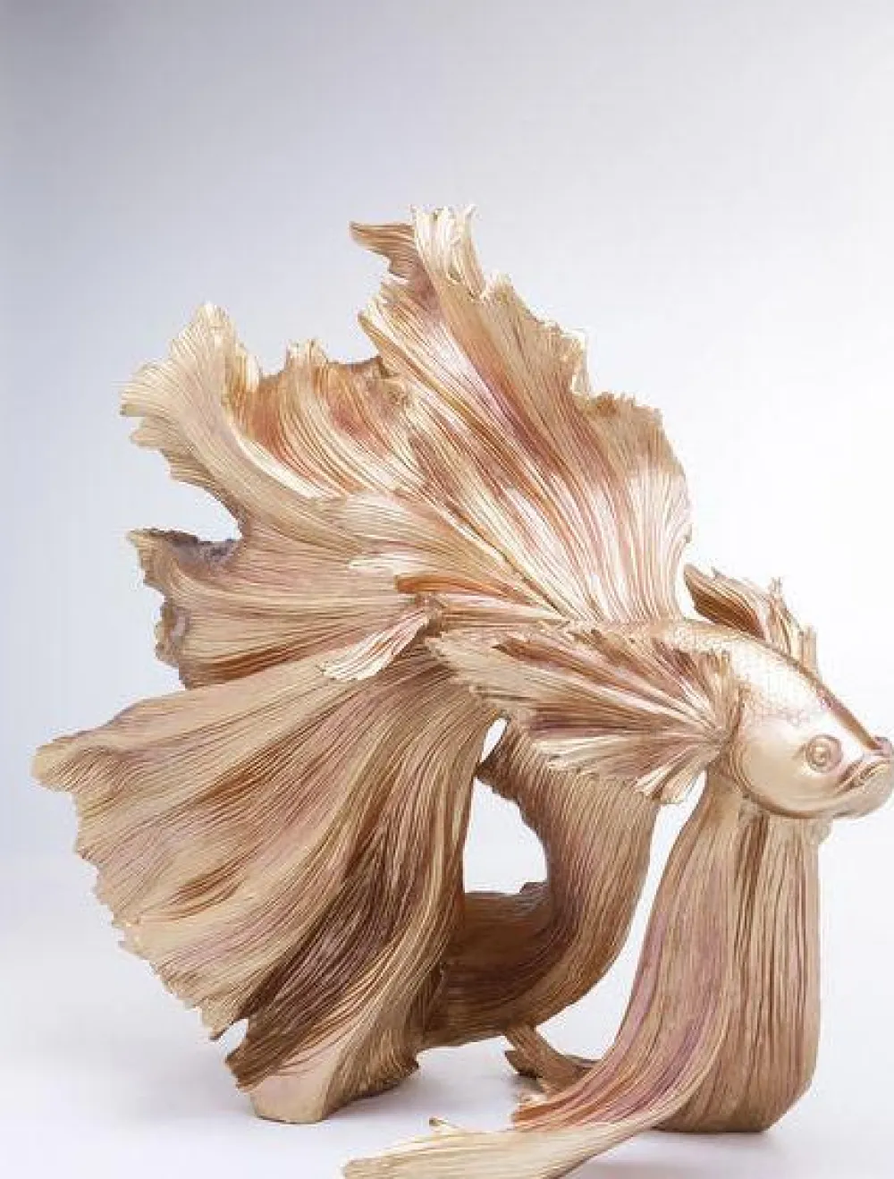 Figurki Dekoracyjne*KARE Design Figurka Dekoracyjna Betta Fish 63x57 Cm Złota