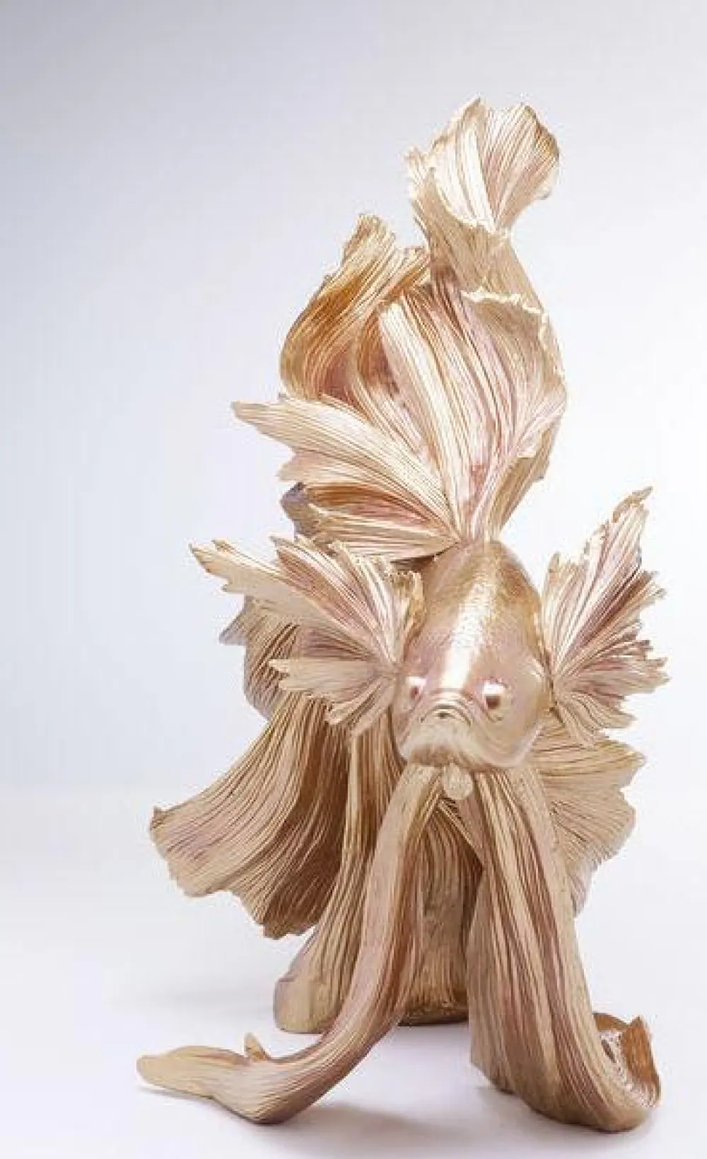 Figurki Dekoracyjne*KARE Design Figurka Dekoracyjna Betta Fish 63x57 Cm Złota
