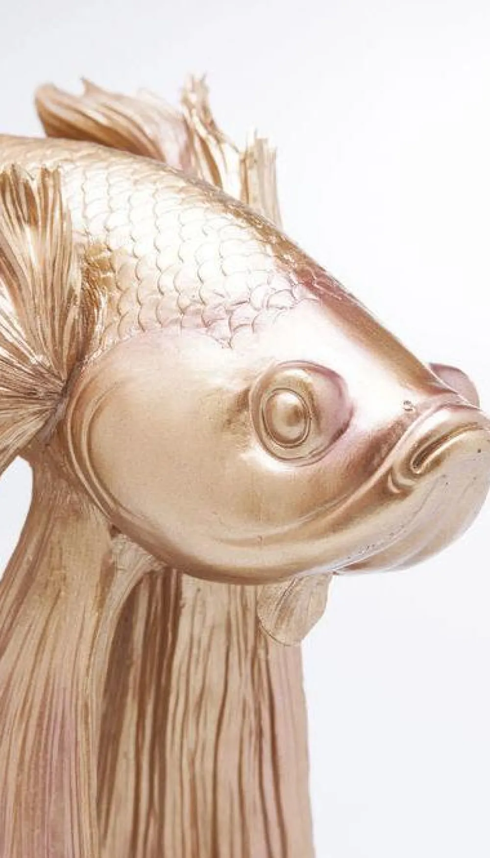 Figurki Dekoracyjne*KARE Design Figurka Dekoracyjna Betta Fish 63x57 Cm Złota