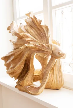 Figurki Dekoracyjne*KARE Design Figurka Dekoracyjna Betta 34x37 Cm Złota