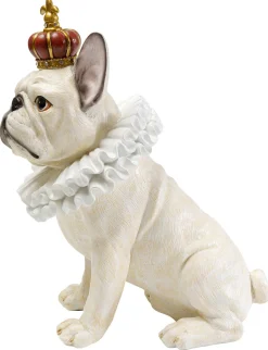 Figurki Dekoracyjne*KARE Design Figurka Dekoracyjna Biała Pies Król 26x33 Cm