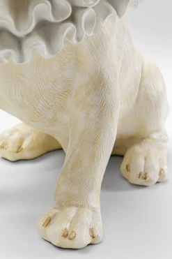 Figurki Dekoracyjne*KARE Design Figurka Dekoracyjna Biała Pies Król 26x33 Cm