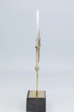 Figurki Dekoracyjne*KARE Design Figurka Dekoracyjna Biało-złota 33x51 Cm Liście Bambusa