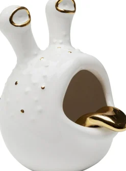 Figurki Dekoracyjne*KARE Design Figurka Dekoracyjna Biało-złota 22x19 Cm