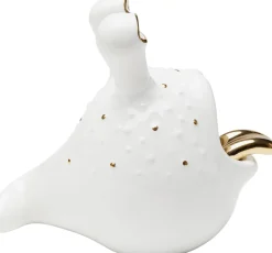 Figurki Dekoracyjne*KARE Design Figurka Dekoracyjna Biało-złota 22x19 Cm
