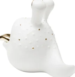 Figurki Dekoracyjne*KARE Design Figurka Dekoracyjna Biało-złota 22x19 Cm