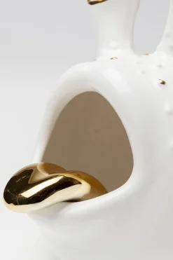 Figurki Dekoracyjne*KARE Design Figurka Dekoracyjna Biało-złota 22x19 Cm