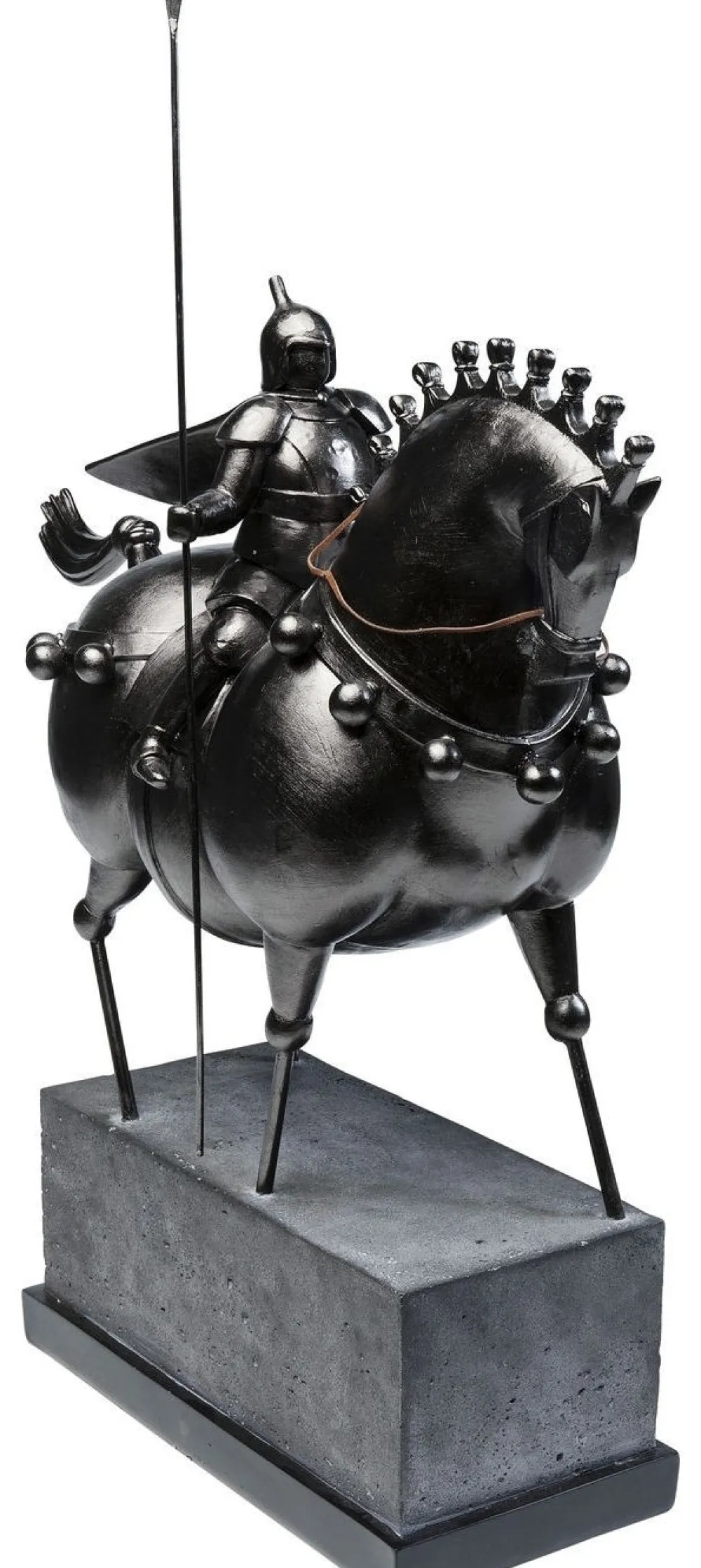 Figurki Dekoracyjne*KARE Design Figurka Dekoracyjna Black Knight 55x72 Cm