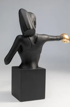 Figurki Dekoracyjne*KARE Design Figurka Dekoracyjna Bokser Złoto-czarna 25x40 Cm