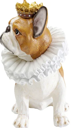 Figurki Dekoracyjne*KARE Design Figurka Dekoracyjna Brązowa Pies Król 25x29 Cm
