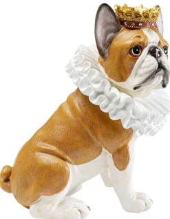 Figurki Dekoracyjne*KARE Design Figurka Dekoracyjna Brązowa Pies Król 25x29 Cm