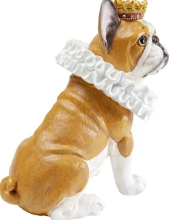 Figurki Dekoracyjne*KARE Design Figurka Dekoracyjna Brązowa Pies Król 25x29 Cm