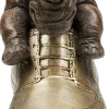 Figurki Dekoracyjne*KARE Design Figurka Dekoracyjna Brązowo-złota Nosorożec W Bucie 28x24 Cm