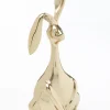 Figurki Dekoracyjne*KARE Design Figurka Dekoracyjna Bunny 26x52 Cm Złota