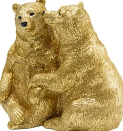 Figurki Dekoracyjne*KARE Design Figurka Dekoracyjna Cuddly Bears 17x16 Cm Złota