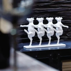Figurki Dekoracyjne*KARE Design Figurka Dekoracyjna Dancing Cows 40x23 Cm Biała