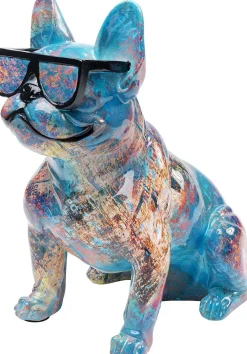 Figurki Dekoracyjne*KARE Design Figurka Dekoracyjna Dog Of Sunglass 30x37 Cm Kolorowa