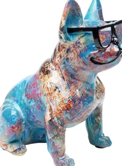 Figurki Dekoracyjne*KARE Design Figurka Dekoracyjna Dog Of Sunglass 30x37 Cm Kolorowa