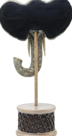 Figurki Dekoracyjne*KARE Design Figurka Dekoracyjna Elephant Head Pearls 28x49 Cm Kolorowa