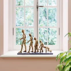 Figurki Dekoracyjne*KARE Design Figurka Dekoracyjna Evolution 58x43 Cm Złota