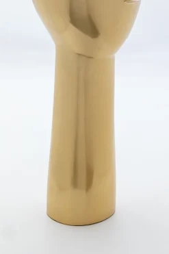 Figurki Dekoracyjne*KARE Design Figurka Dekoracyjna Face 15x36 Cm Złota