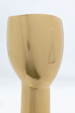 Figurki Dekoracyjne*KARE Design Figurka Dekoracyjna Face 15x36 Cm Złota