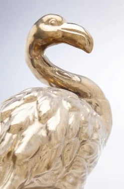Figurki Dekoracyjne*KARE Design Figurka Dekoracyjna Flamingo Front 26x51 Złota