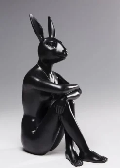 Figurki Dekoracyjne*KARE Design Figurka Dekoracyjna Gangster Rabbit 26x39 Cm Czarna