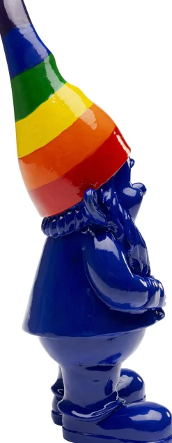 Figurki Dekoracyjne*KARE Design Figurka Dekoracyjna Krasnal Niebieski Czapka Kolorowa 21 Cm