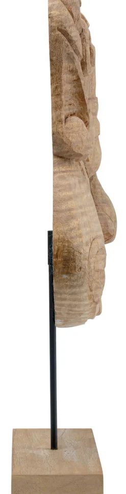 Figurki Dekoracyjne*KARE Design Figurka Dekoracyjna Mask African 36x56 Cm Naturalna