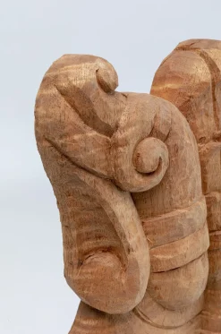 Figurki Dekoracyjne*KARE Design Figurka Dekoracyjna Mask African 36x56 Cm Naturalna