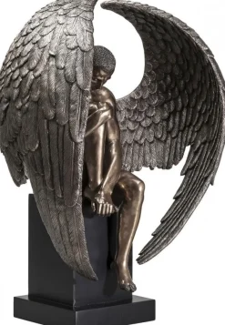Figurki Dekoracyjne*KARE Design Figurka Dekoracyjna Nude Sad Angel 48x63 Cm Brązowa