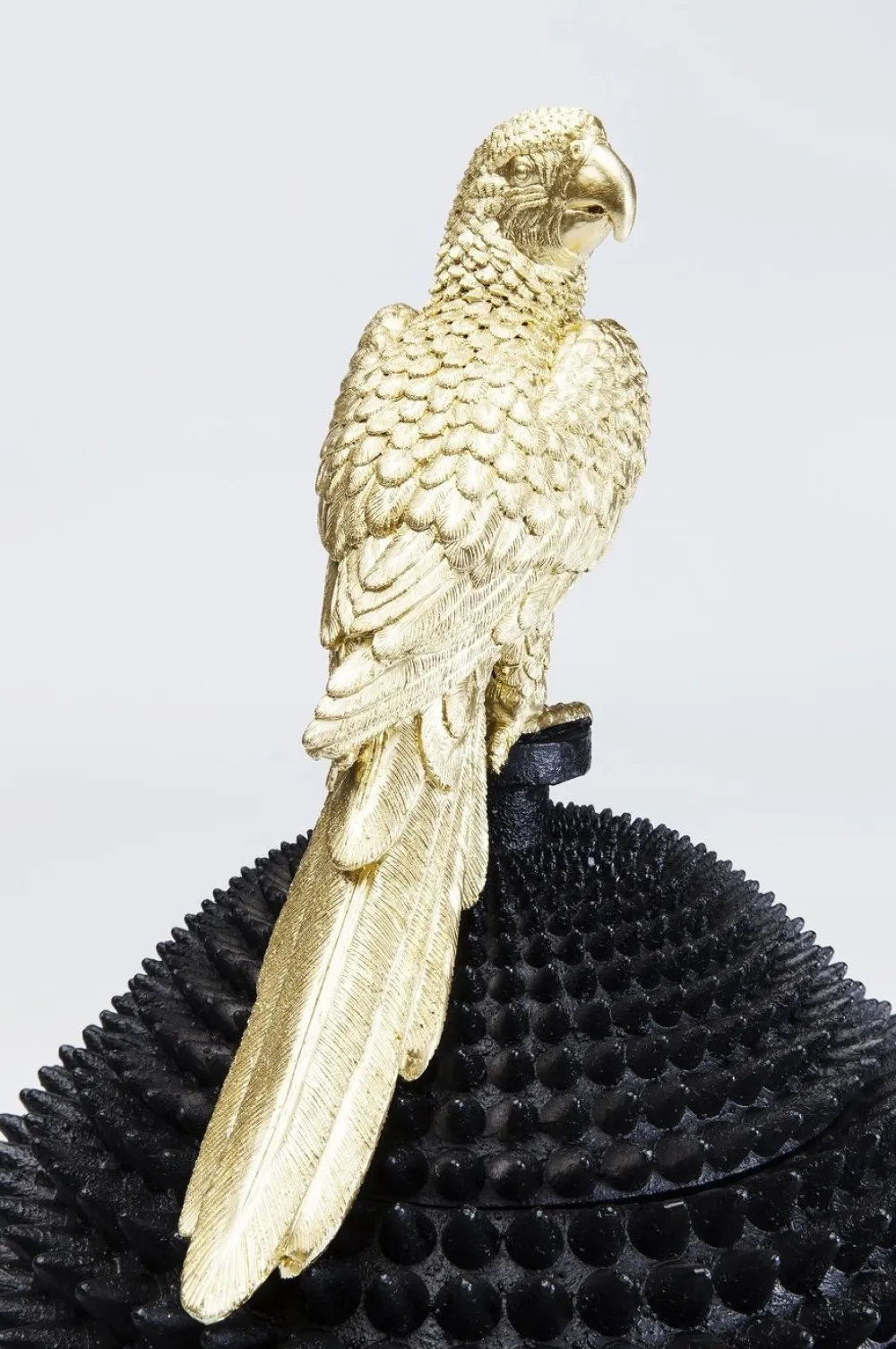 Figurki Dekoracyjne*KARE Design Figurka Dekoracyjna Parrot Ø26x40 Cm Czarno-złota
