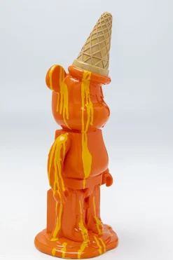 Figurki Dekoracyjne*KARE Design Figurka Dekoracyjna Pomarańczowa Miś I Lód 16x40 Cm